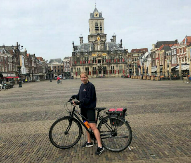 Jenna Ferrant, 15, who lives in London, cycled 200km in Holland to raise funds for Walmer Angel Projects