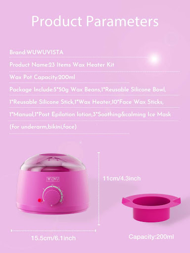 Title 2, WUWUVISTA 23-Piece Waxing Kit with Wax Warmer, ...