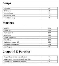 Delhi Chaats menu 1
