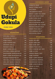 Hotel Gokula menu 1