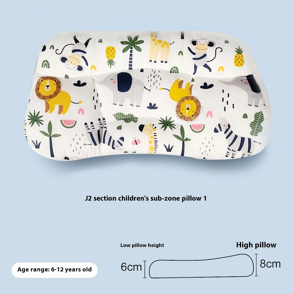 Oreiller enfant universel respirant Four Seasons avec dessins animés et anti-acariens. Confort et protection toute l'année pour un sommeil serein.