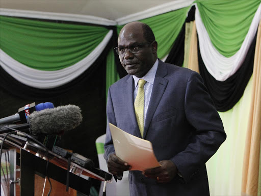 IEBC Chairman Wafula Chebukati. Photo/Monicah Mwangi