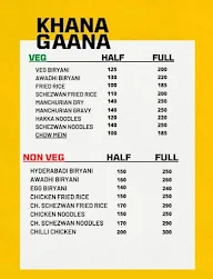 Khana Gaana menu 1