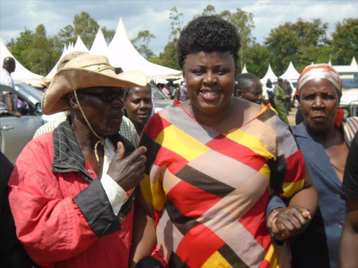 Jubilee Party Bungoma County woman Rep aspirant Maria Nato. She claims that her life is danger after some people trailing her after she refused to step down in favour of the incumbent Ms Reginalda Wanyonyi. /JOHN NALIANYA