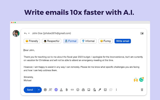 Addy AI - ChatGPT Email Assistant Preview 2