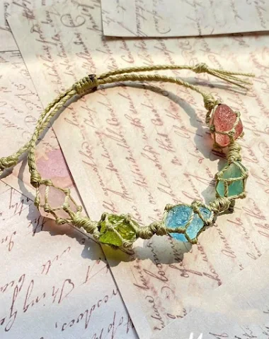 Pulsera Retro Trenzada con Cuerda y - 2