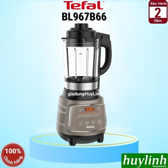 Máy Làm Sữa Hạt - Xay Sinh Tố Nóng Lạnh Tefal Bl967B66 - 1.75 Lít - 1300W - Hàng Chính Hãng