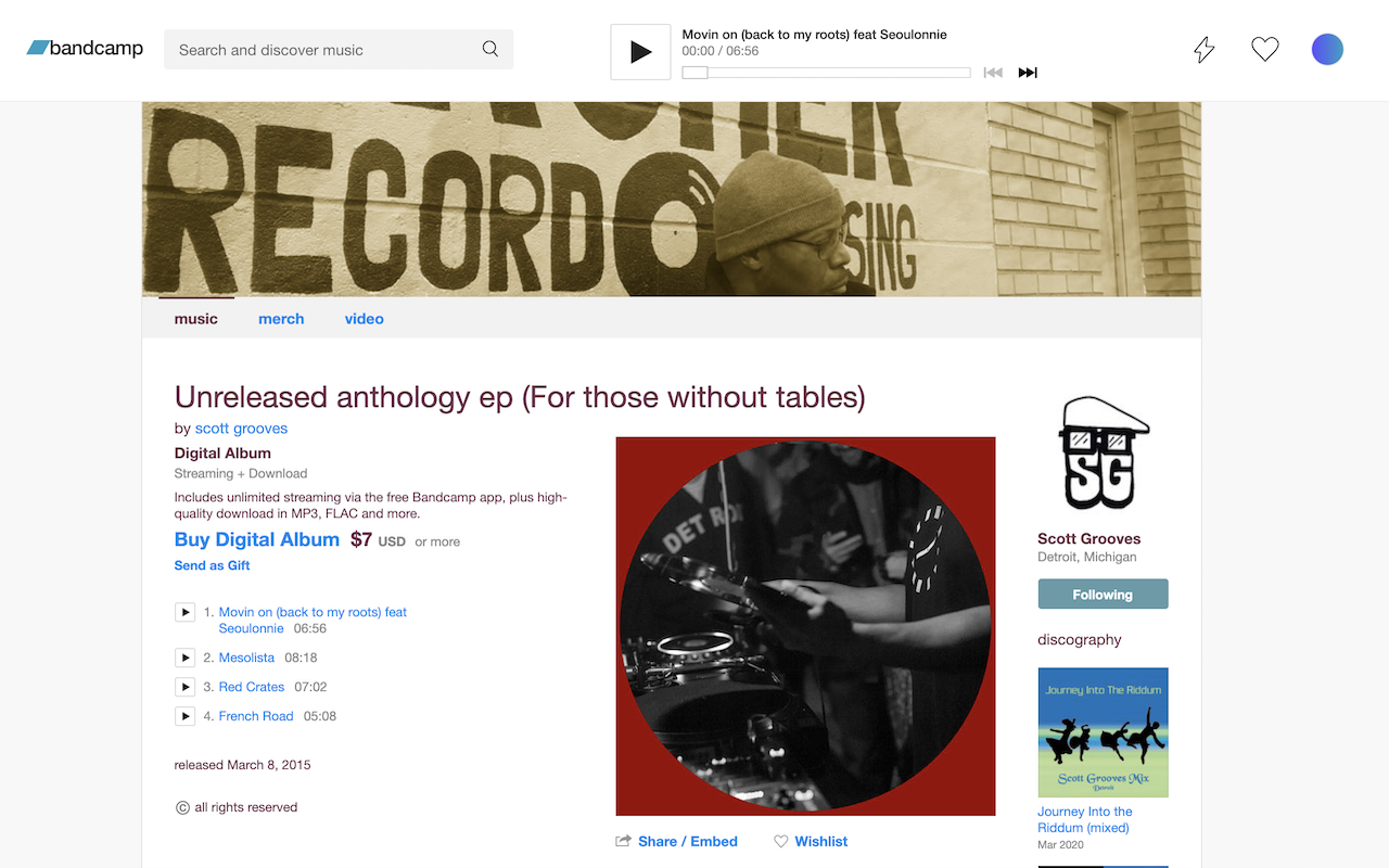 Bandcamp Fixed Player Preview image 1