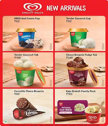 Kwality Wall's Frozen Dessert And Ice Cream Shop menu 