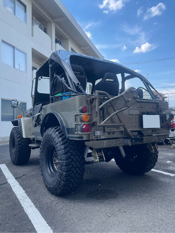 三菱ジープJ-53 サイド出しマフラー三菱jeep - マフラー・排気系