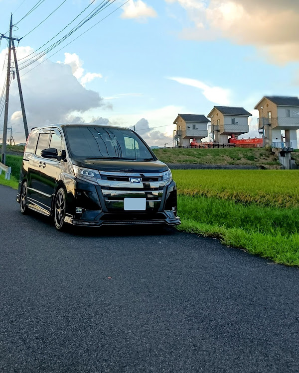 ノアの田園風景と愛車・島根県・BBS RI-A・ALPINE STYLEに関するカスタム事例の投稿画像1枚目