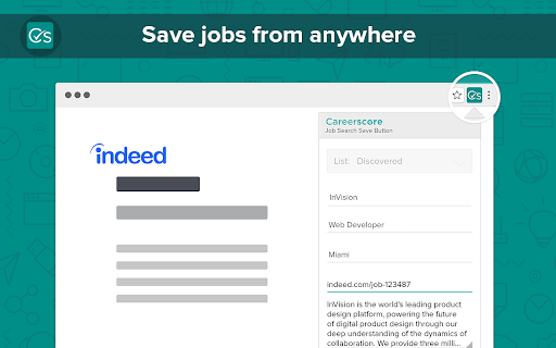 Careerscore: Job Search Save Button