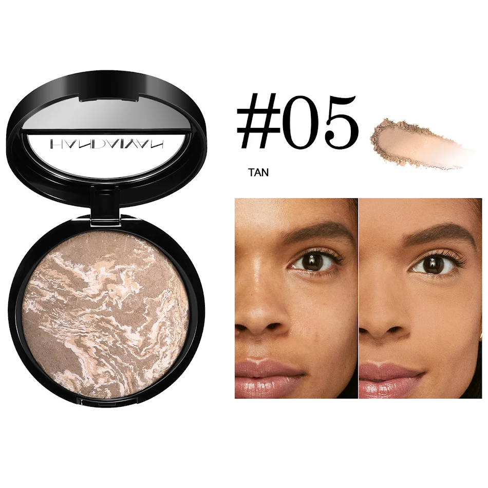 Pó Bronzeador Marmorizado para um Bronze Natural e Duradouro. Obtenha um brilho radiante e um bronzeado sutil com acabamento impecável.