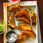 Tasty Lentil Tacos Recipe was pinched from <a href="http://www.tasteofhome.com/recipes/tasty-lentil-tacos" target="_blank">www.tasteofhome.com.</a>