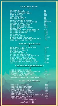 Cafe Radiohead menu 1