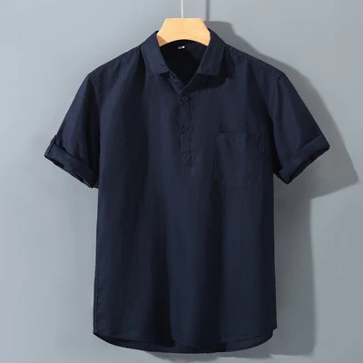 Camicia in puro lino filato, casual e traspirante, perfetta per un look estivo elegante e confortevole. Scopri il piacere del lino naturale.