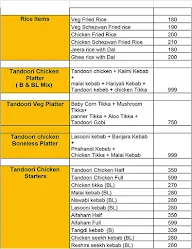 The Kabab Club menu 1