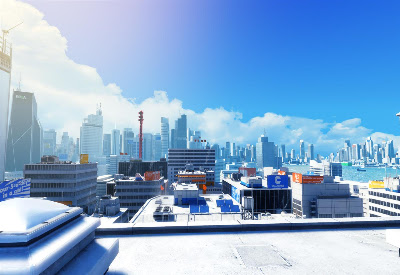 Mirrors Edge walkthrough as full movie and panorama (s) in (mostly) 15000+  pixels.