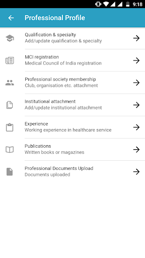 Screenshot HealthEIndia Doctors