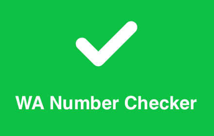 WA Checker - Check, Verify & Filter WA Number small promo image