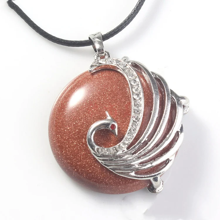 Title 4, Pendentif Phénix en cristal pour femme avec œil...