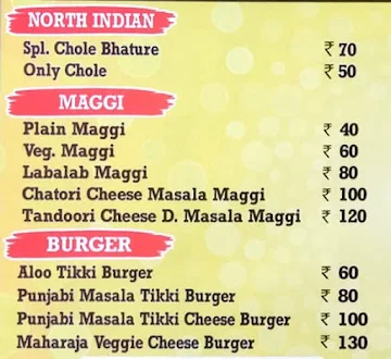 Temptingg Bhatura Cafe menu 