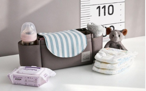 Organisateur de sac de poussette multifonction pour bébé, sac à couches de maternité, accessoires de poussette, porte-gobelet, sac de fauteuil roulant