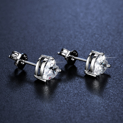 Title 2, Fashionable simple and cute single diamond hear...