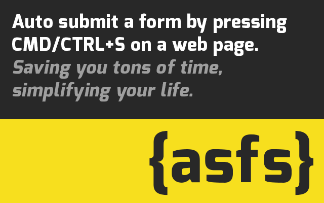 Auto Submit Form via Shortcut Preview image 1