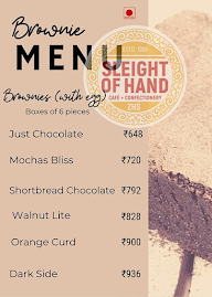 Sleight of Hand menu 6