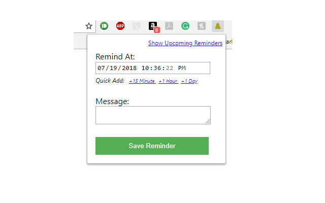 MyReminder Plugin chrome extension