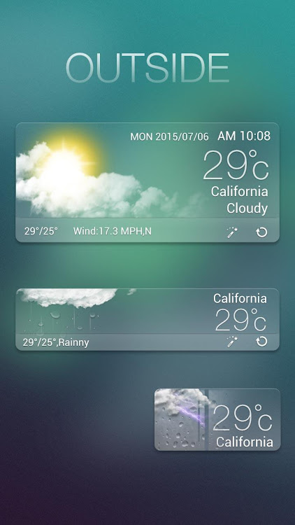 Outside GO Weather Widget - 2.0 - (Android)