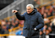 Tottenham Hotspur manager Jose Mourinho in  his usual animated form on the touchline at  the club's recent match against Wolves. Spurs won 2-1 at Wolves's home ground,  Molineux Stadium.  