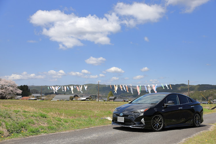 プリウスのサクラと愛車・discover＿ct・Grand Blaze Racing・桜とコラボに関するカスタム事例の投稿画像5枚目