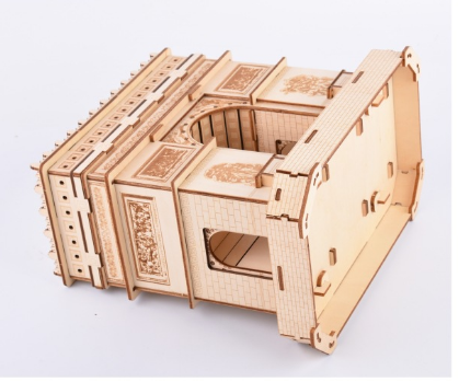 Title 5, Laser Cut Wooden 3D Jigsaw Puzzle Color Box Arc...