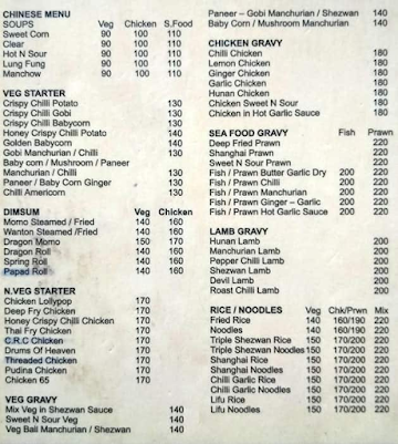 Foodyz menu 