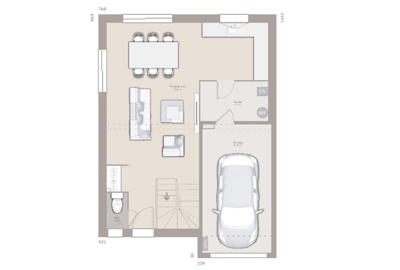  Vente Terrain + Maison - Terrain : 1 036m² - Maison : 100m² à Saint-Just-Malmont (43240) 