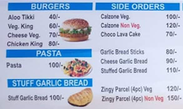 The Pizza Desk menu 