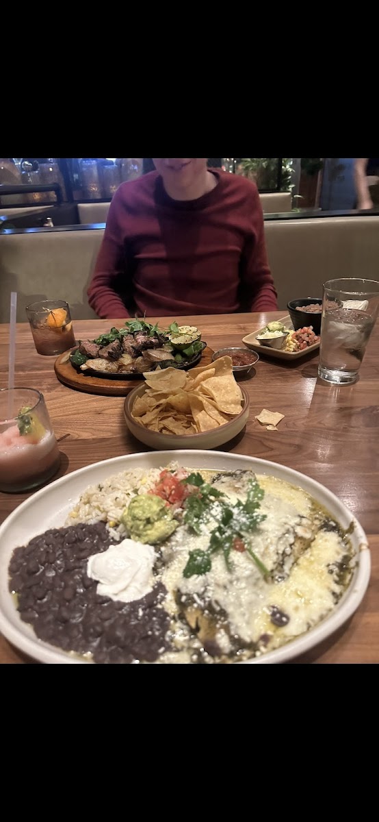 A little blurry but these are the pork enchiladas and they are SO GOOD!! The rice is fantastic as well