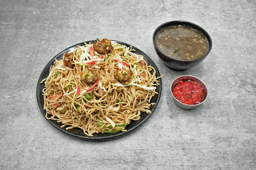 Veg Manchurian Noodles