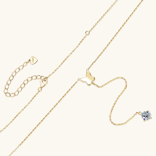 Title 4, Fashionable Elegant Butterfly Necklace for Wome...