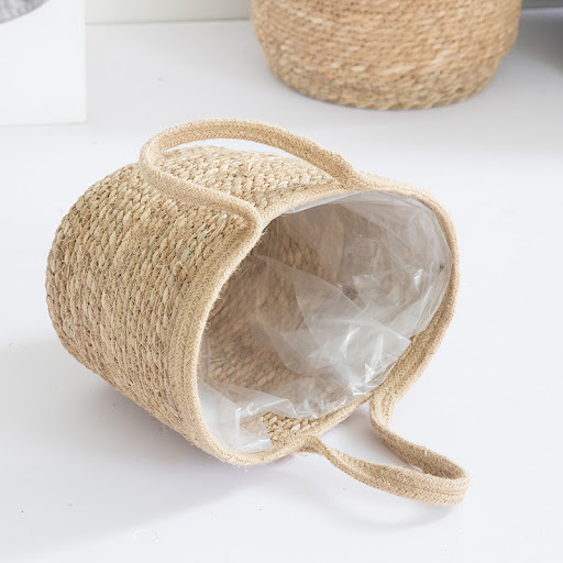 Title 5, Handmade rattan flower basket for home decor, a...