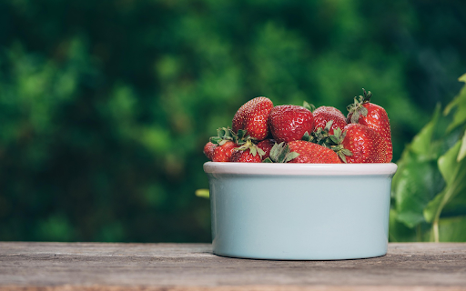 Bowl of strawberries