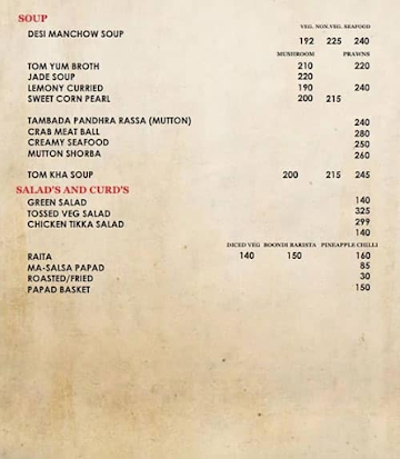 Malvan Tadka menu 