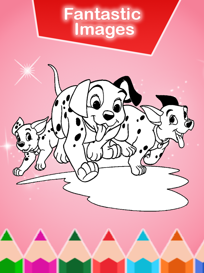 Coloring Book for Dalmatians Screen 3