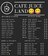 Juice Land menu 2