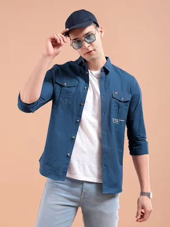 men denim outfit