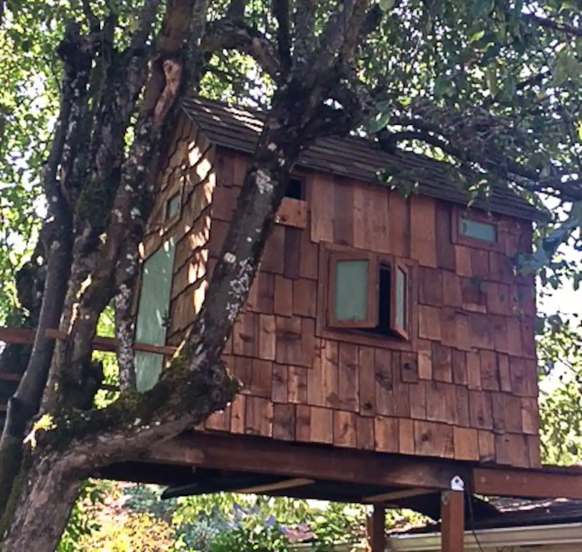 Tiny, Serene Art-Filled Treehouse - Cozy Mt. Tabor Treehouse for Art-Loving Couples