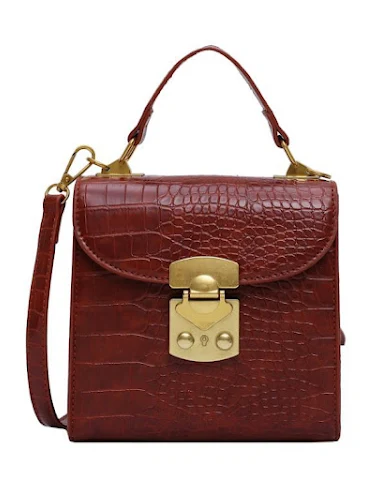 Trendy textured messenger bag to ca - 1