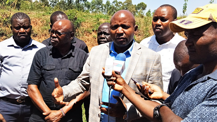 Lugari MP Ayub Savula in Mumias in February.